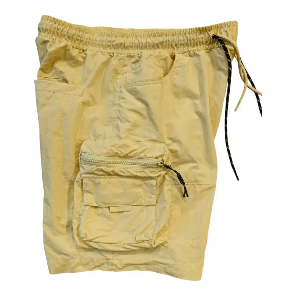 SMOKE RISE Cream Cargo Shorts Mens Drawstring Waist Sz - M‎